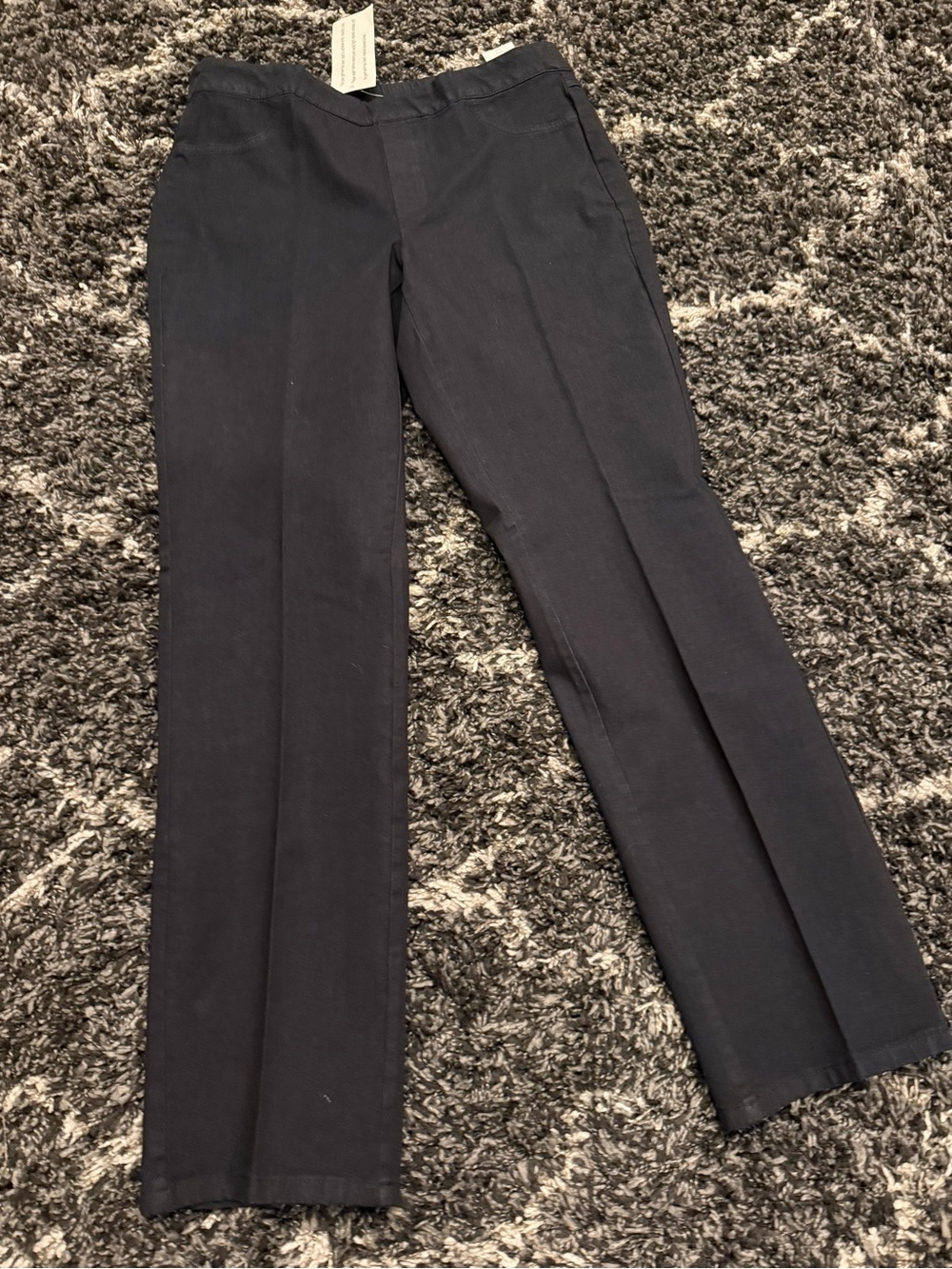 Isaac Mizrahi Black Boot-Cut Pants - elastic waist- new with tags